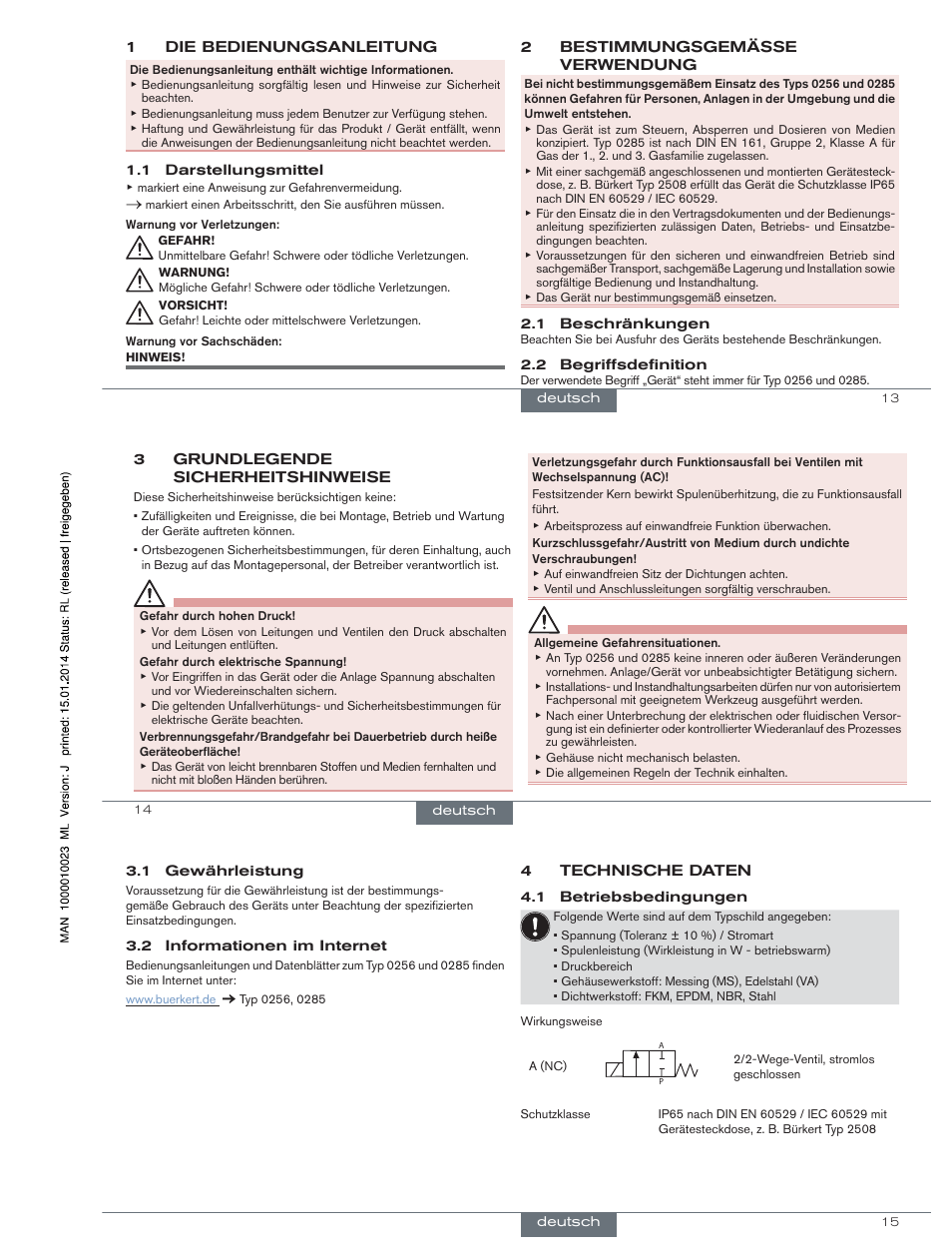 Burkert Type 0285 User Manual | Page 7 / 15