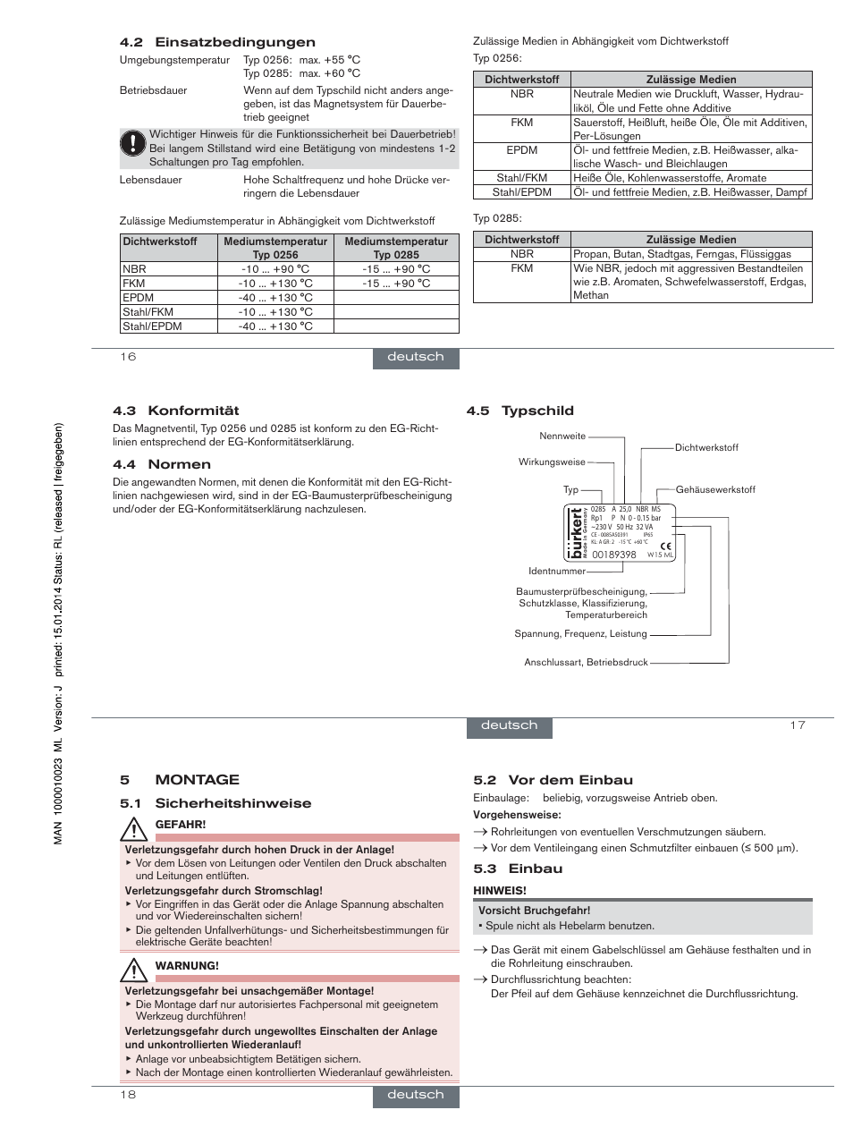 Burkert Type 0285 User Manual | Page 8 / 15