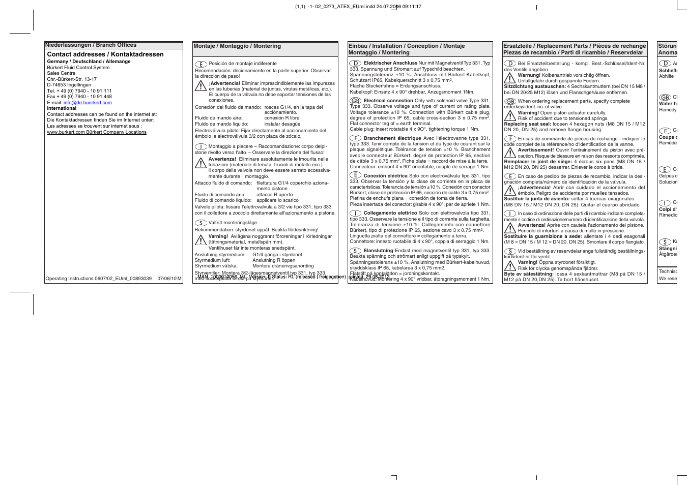 Burkert Type 0273 User Manual | Page 4 / 6