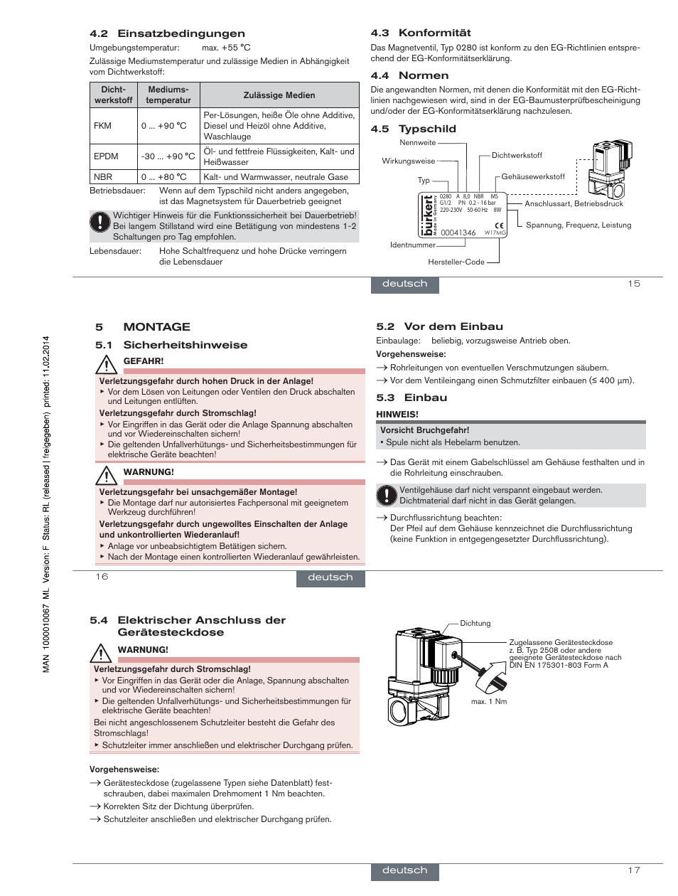 Burkert Type 0280 User Manual | Page 7 / 12