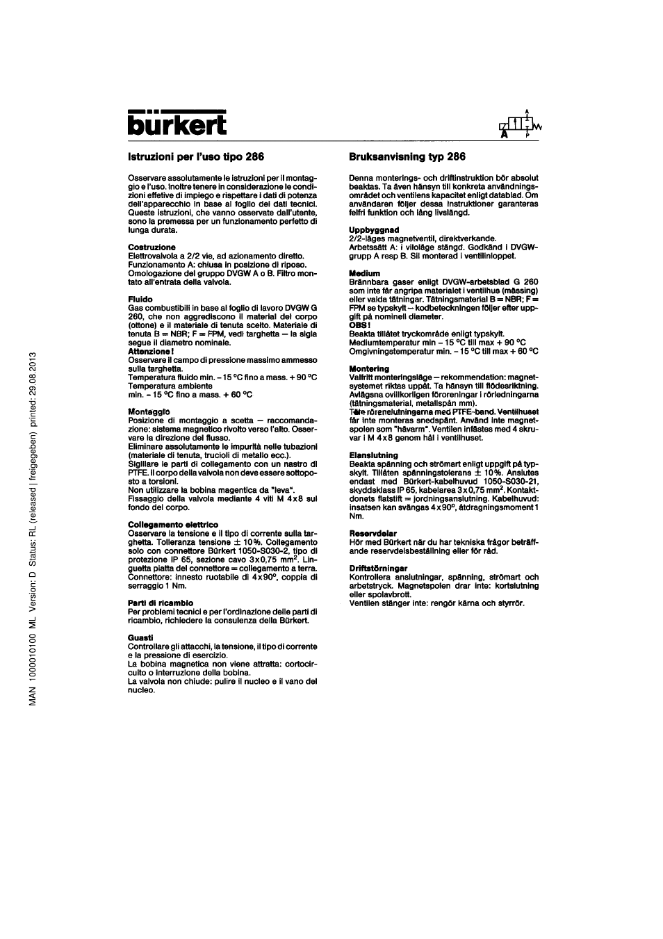 Burkert Type 0286 User Manual | Page 3 / 4