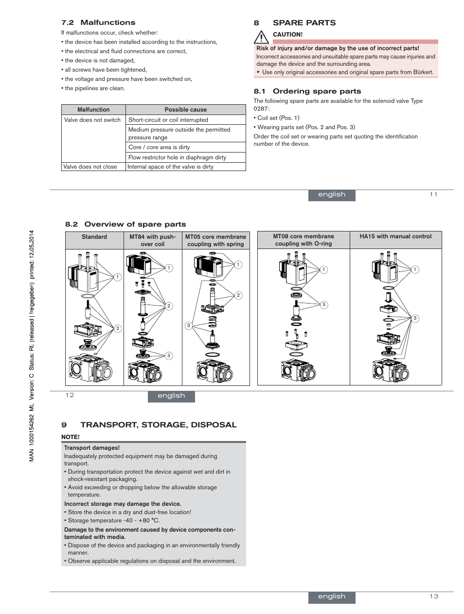 Burkert Type 0287 User Manual | Page 5 / 15