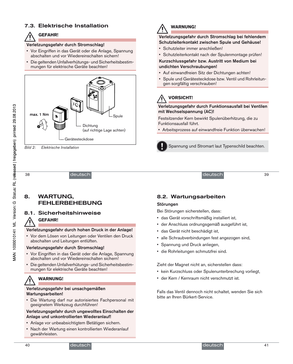 Burkert Type 0293 User Manual | Page 11 / 18