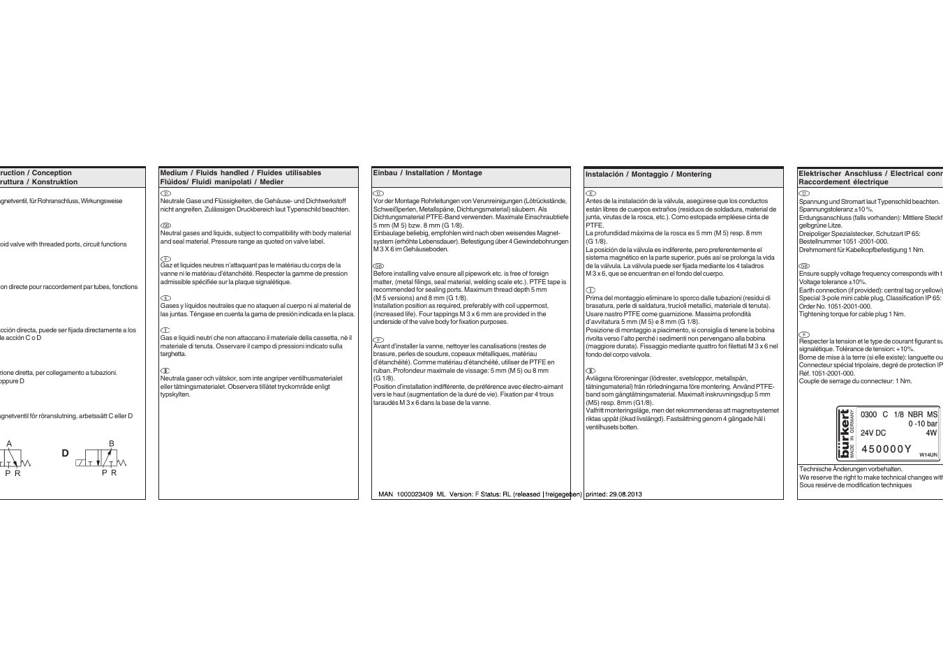 Burkert Type 0300 User Manual | Page 2 / 6