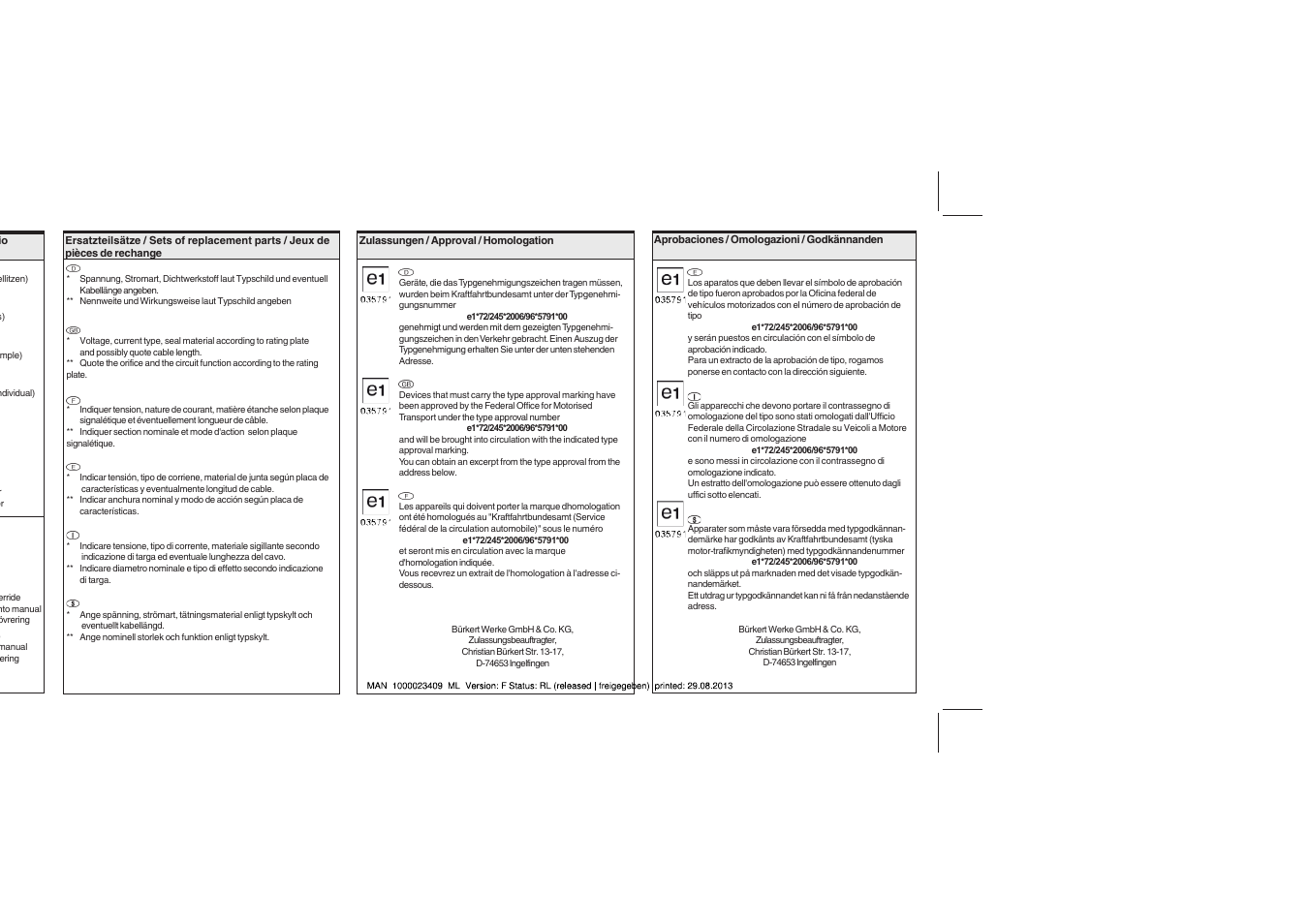 Burkert Type 0300 User Manual | Page 6 / 6