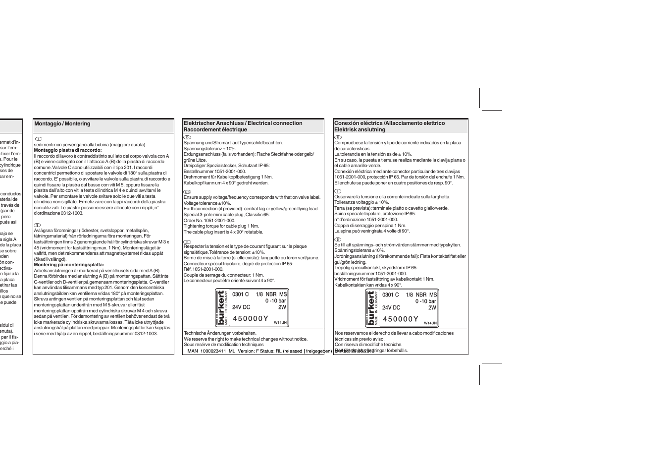 Burkert Type 0301 User Manual | Page 3 / 6
