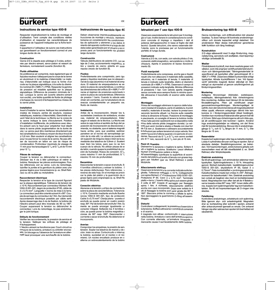 Burkert Type 0400 User Manual | Page 4 / 4