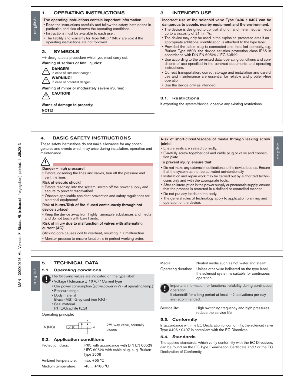 Burkert Type 0407 User Manual | Page 2 / 15