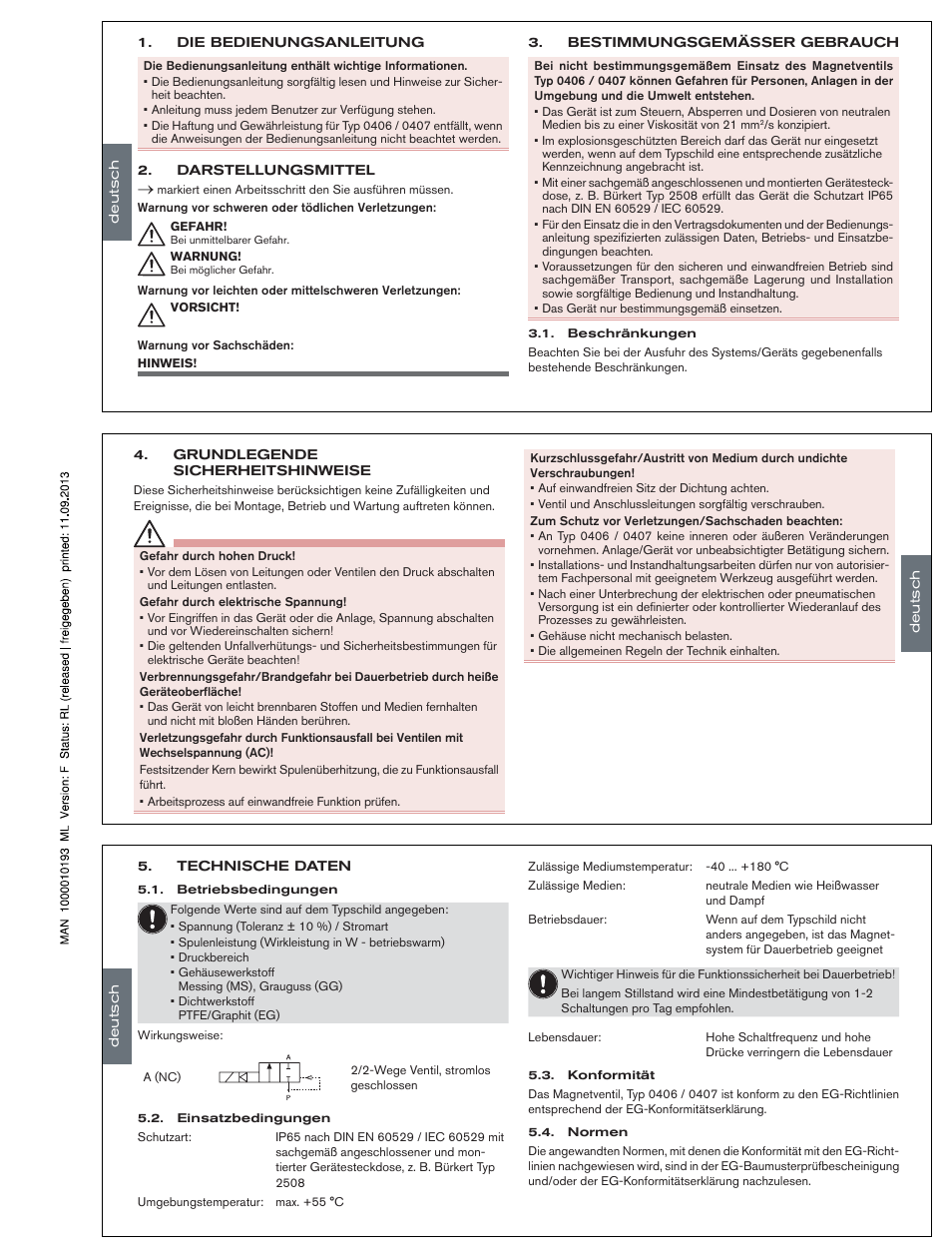 Burkert Type 0407 User Manual | Page 7 / 15