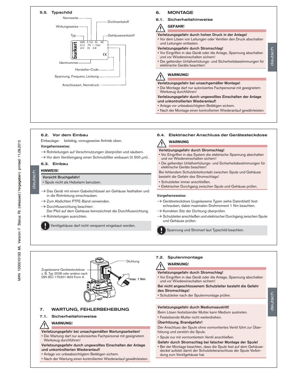 Burkert Type 0407 User Manual | Page 8 / 15