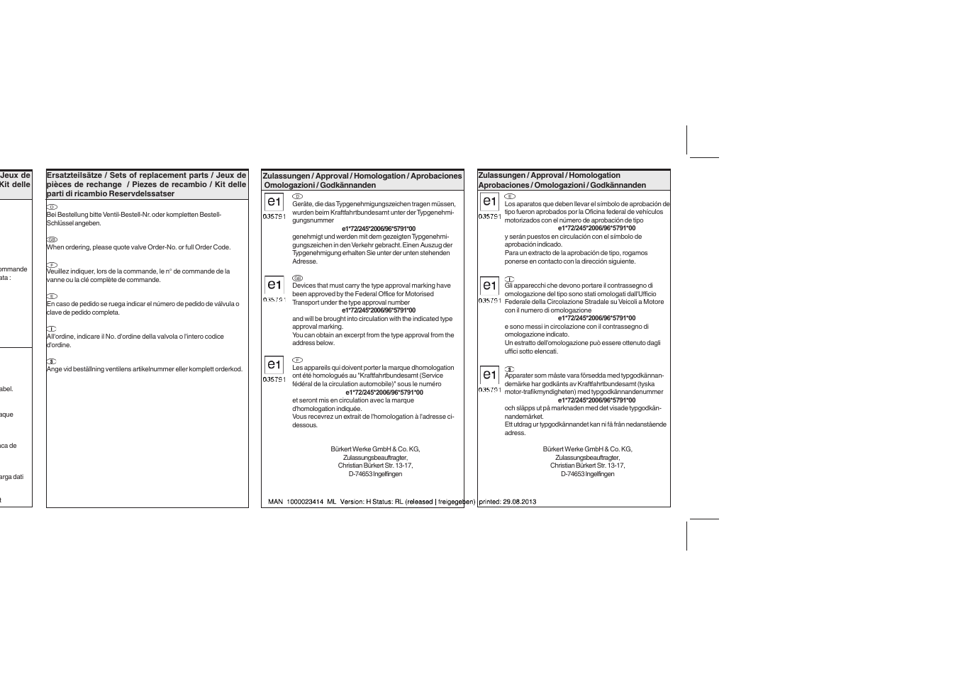 Burkert Type 0420 User Manual | Page 6 / 6
