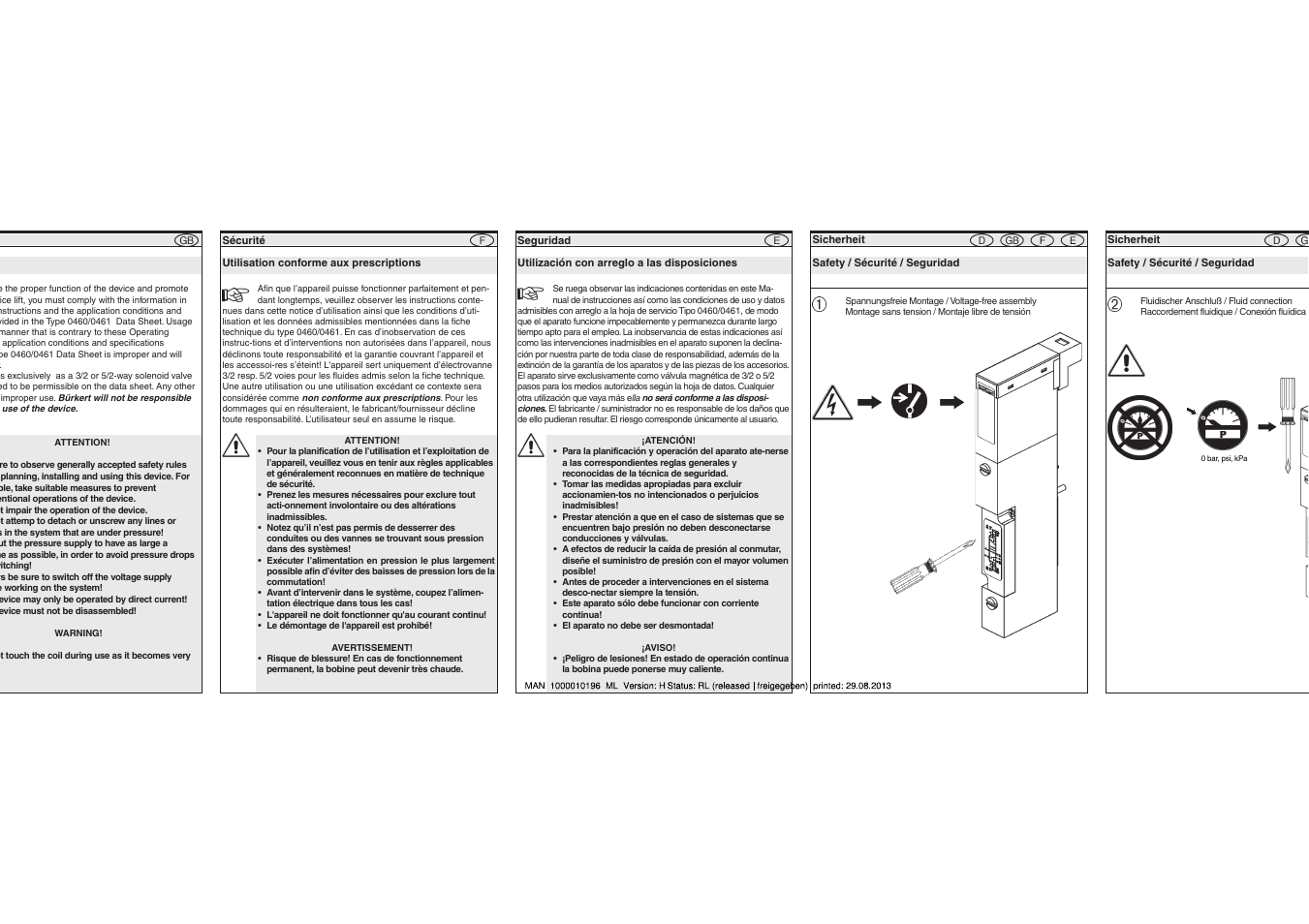 Burkert Type 0461 User Manual | Page 2 / 6