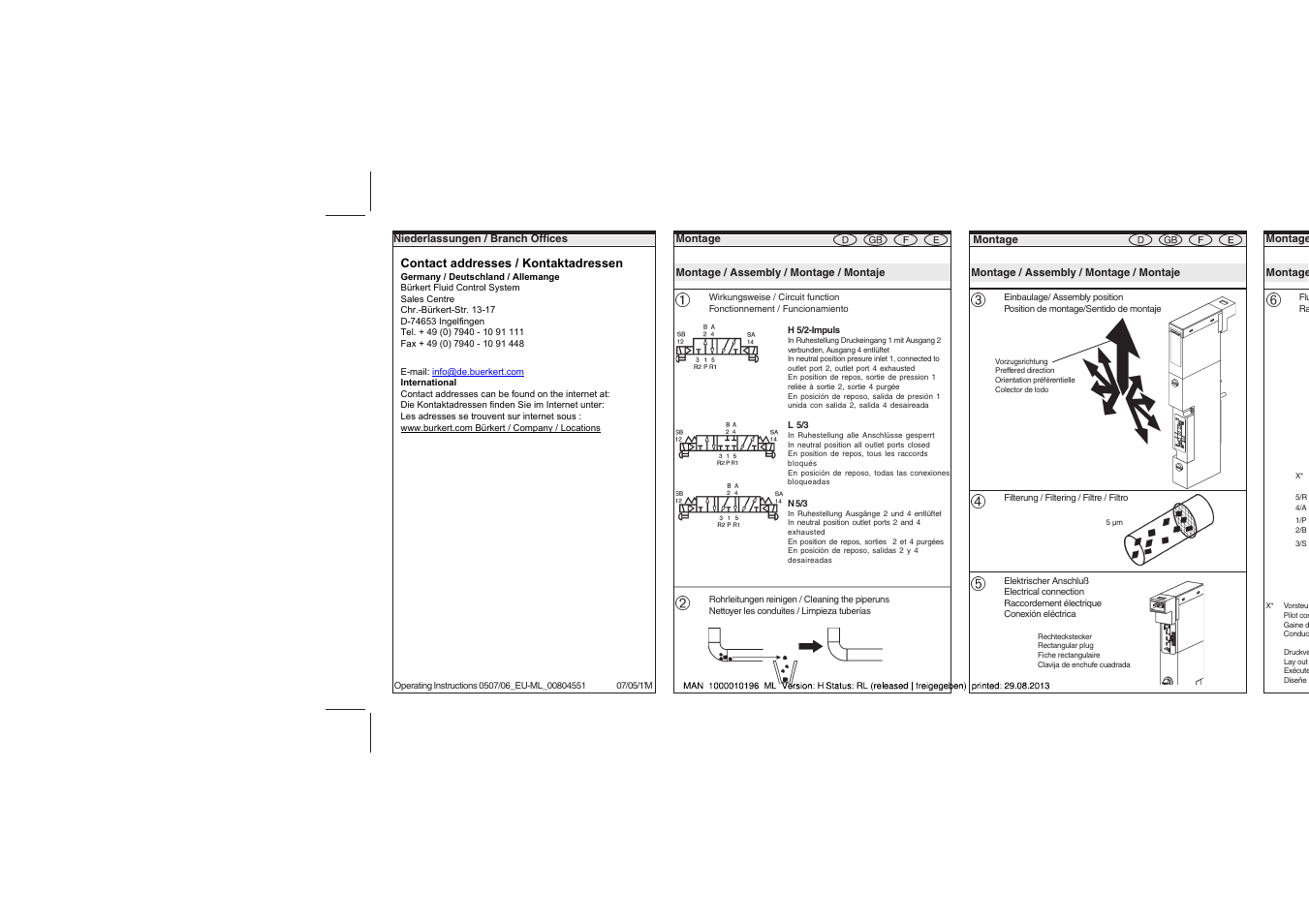 Burkert Type 0461 User Manual | Page 4 / 6