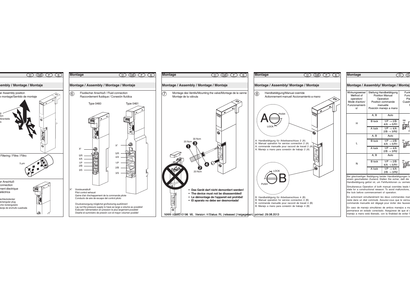 Burkert Type 0461 User Manual | Page 5 / 6