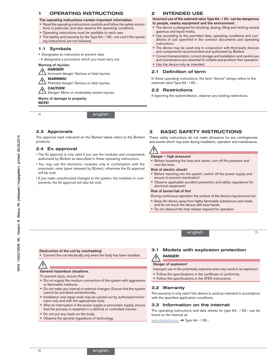 Burkert Type 0654 User Manual | Page 2 / 13