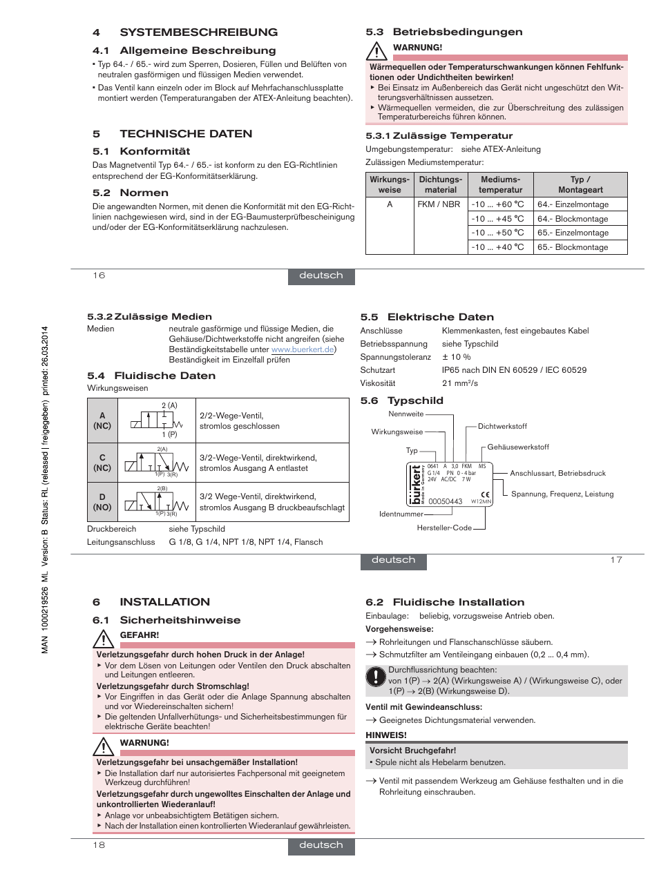 Burkert Type 0654 User Manual | Page 7 / 13