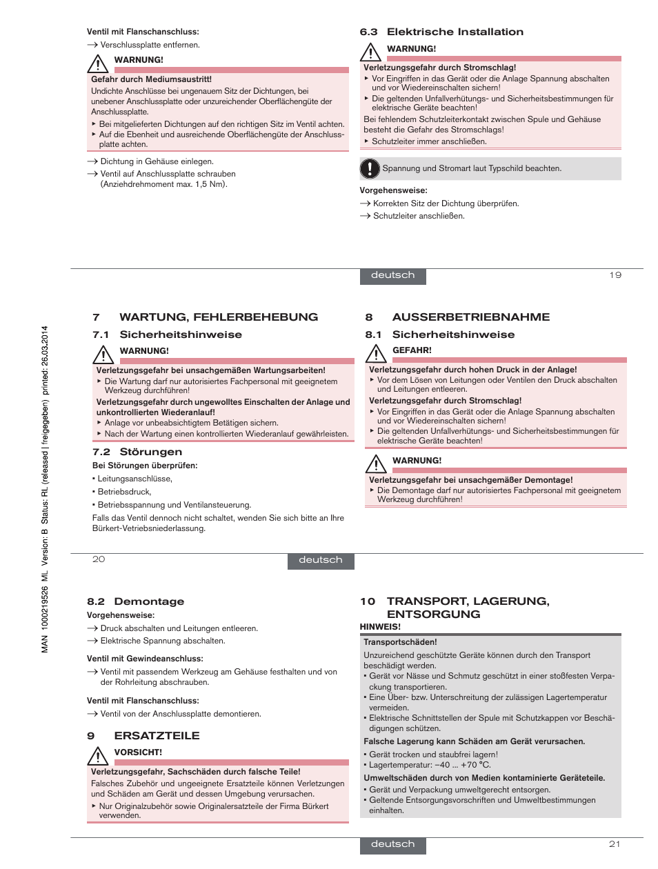 Burkert Type 0654 User Manual | Page 8 / 13