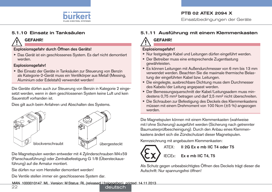 Burkert Type 0641 User Manual | Page 22 / 40