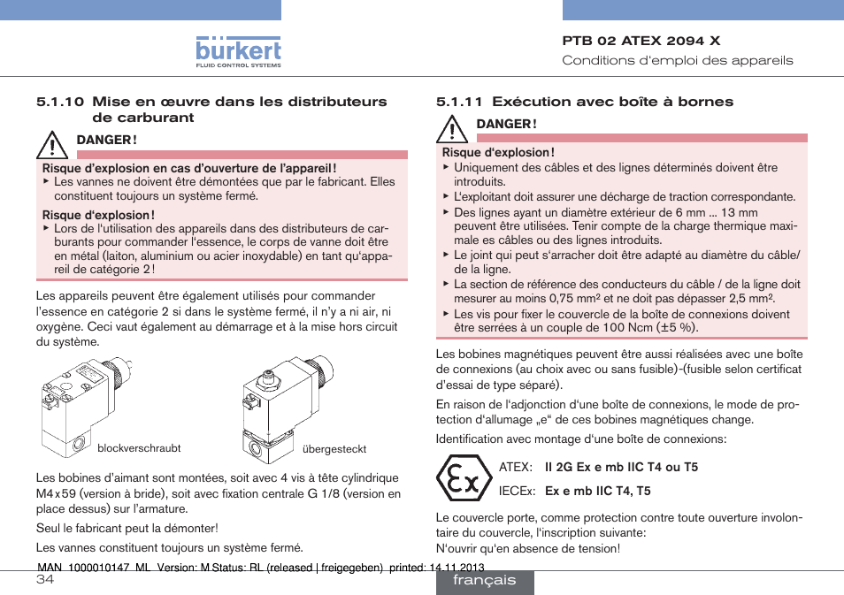 Burkert Type 0641 User Manual | Page 34 / 40