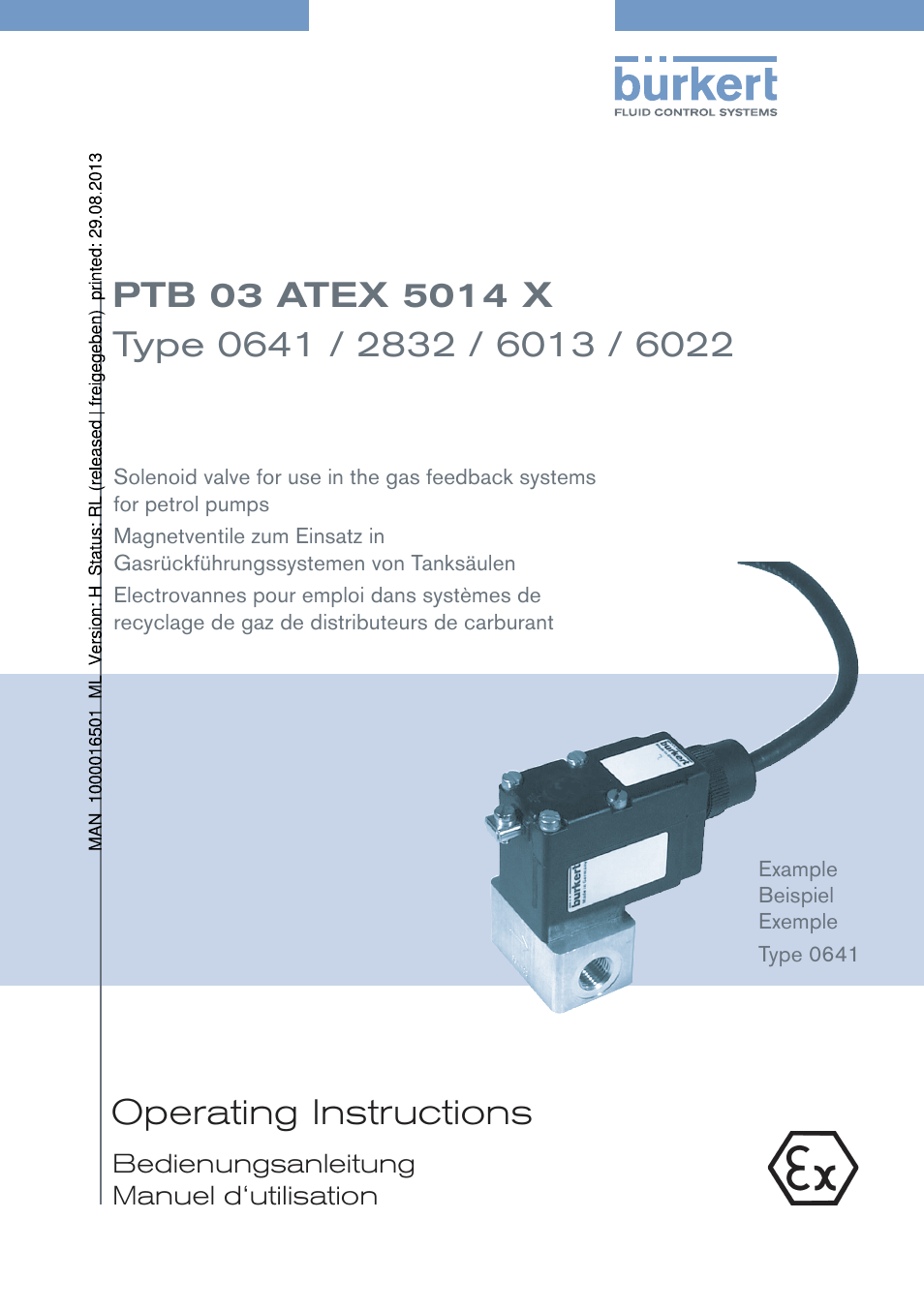 Burkert Type 6022 User Manual | 58 pages