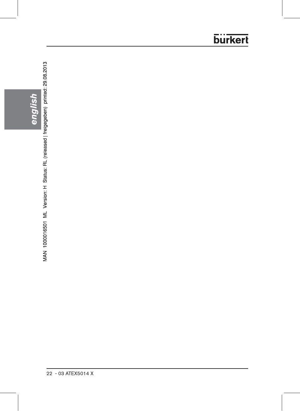 English | Burkert Type 6022 User Manual | Page 22 / 58