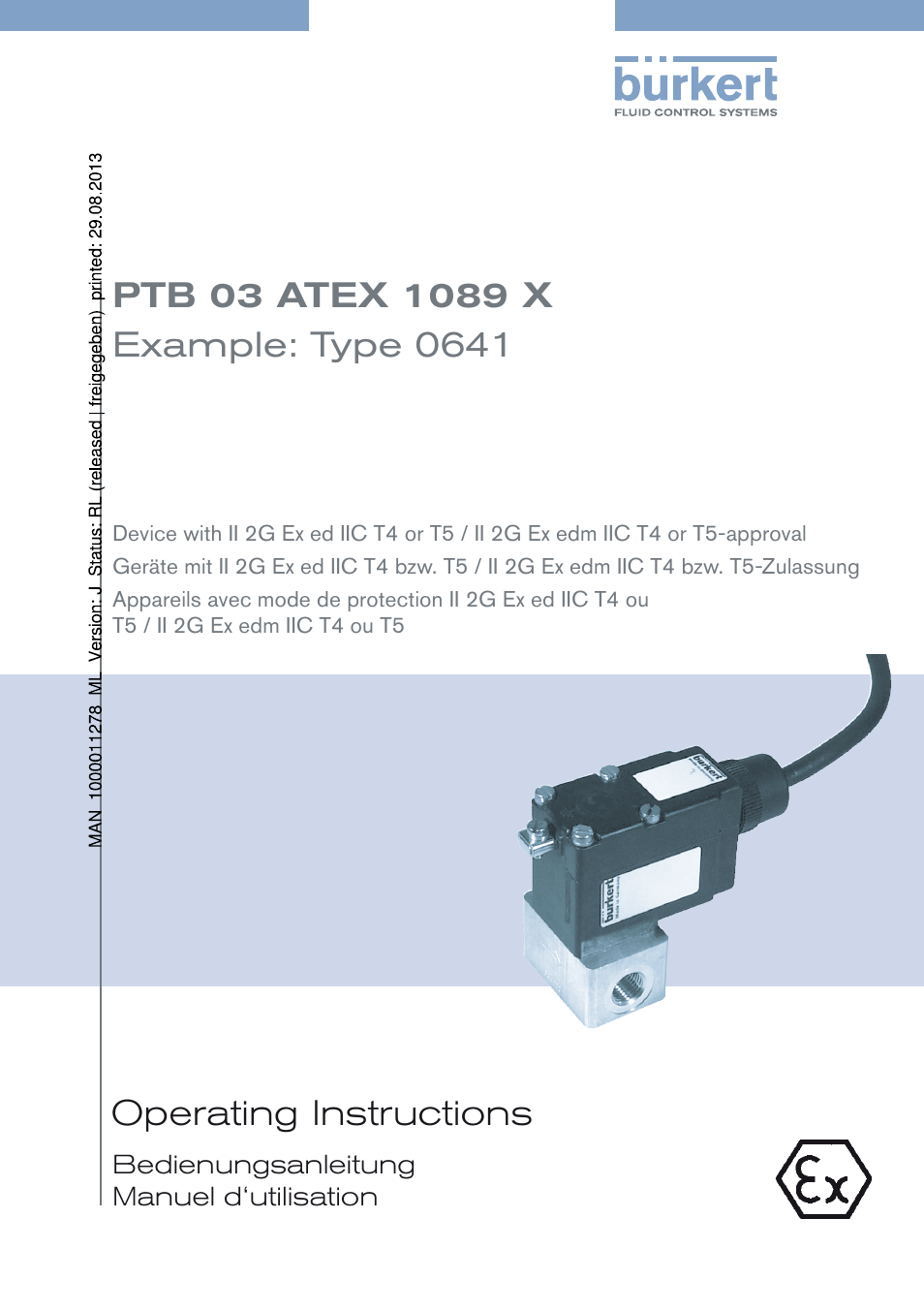 Burkert Type 0641 User Manual | 52 pages