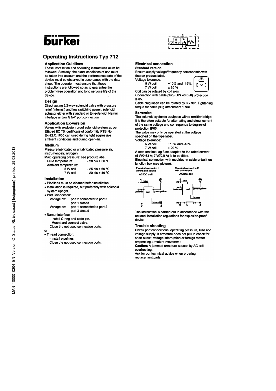 Burkert Type 0712 User Manual | Page 2 / 2