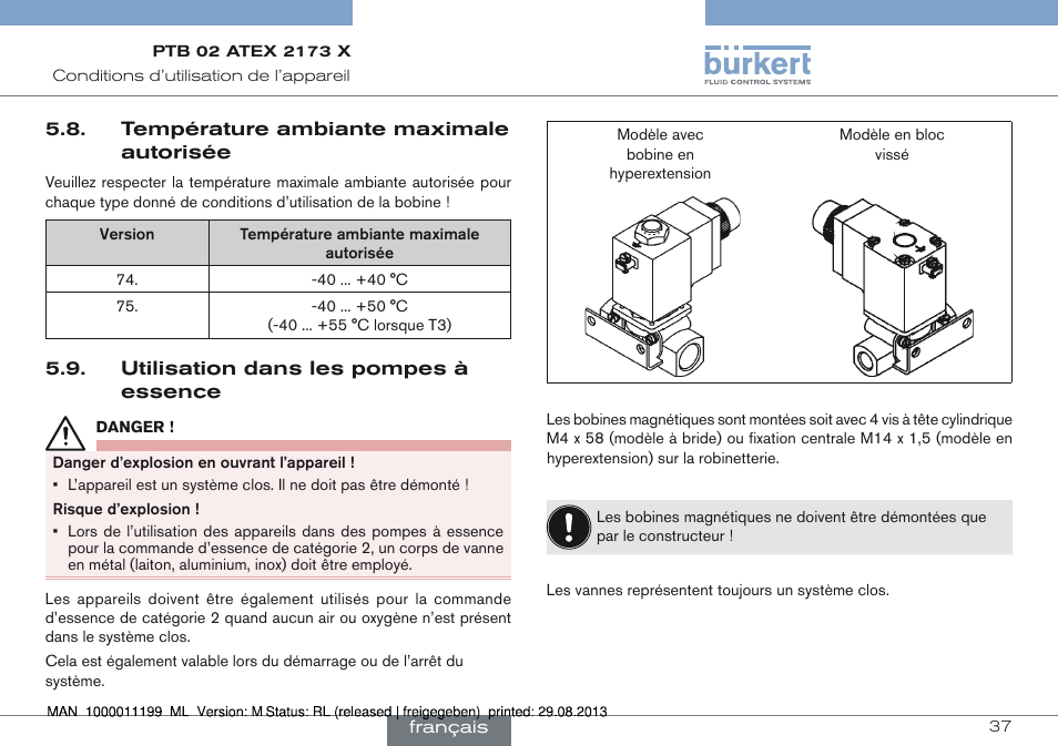 Burkert Type 0742 User Manual | Page 37 / 46