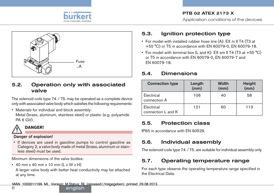 Burkert Type 0742 User Manual | Page 8 / 46