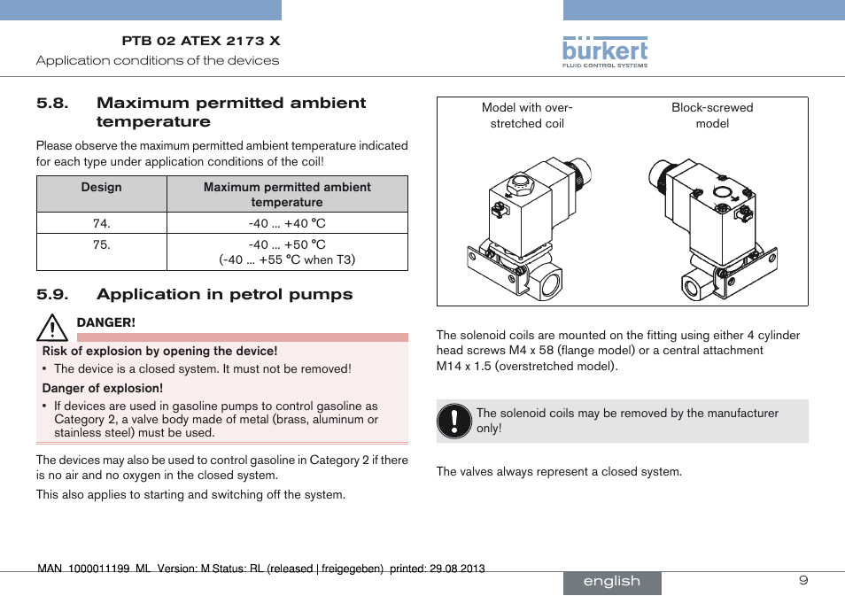 Burkert Type 0742 User Manual | Page 9 / 46