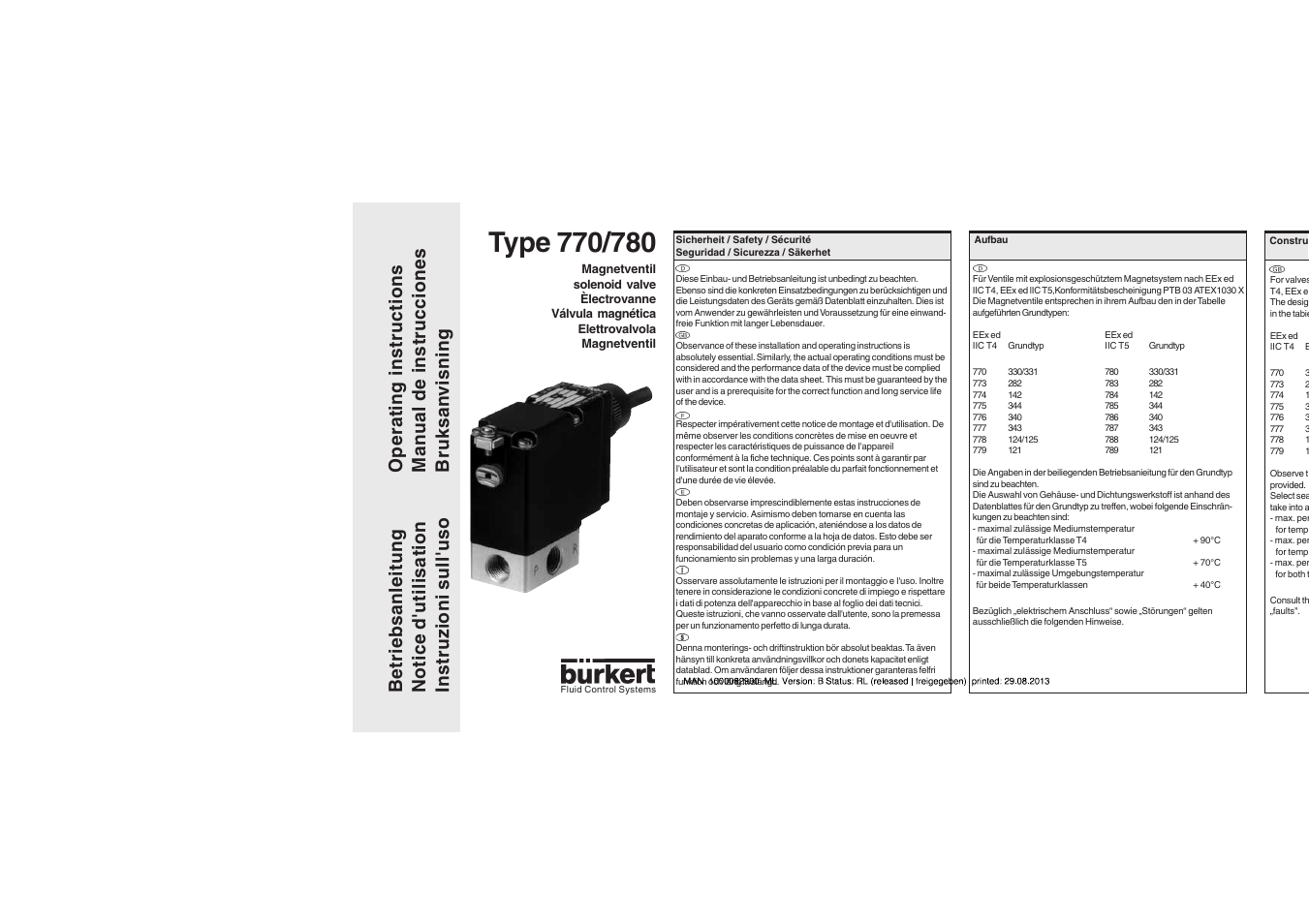 Burkert Type 0789 User Manual | 6 pages