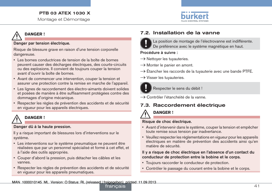 Burkert Type 0789 User Manual | Page 41 / 46