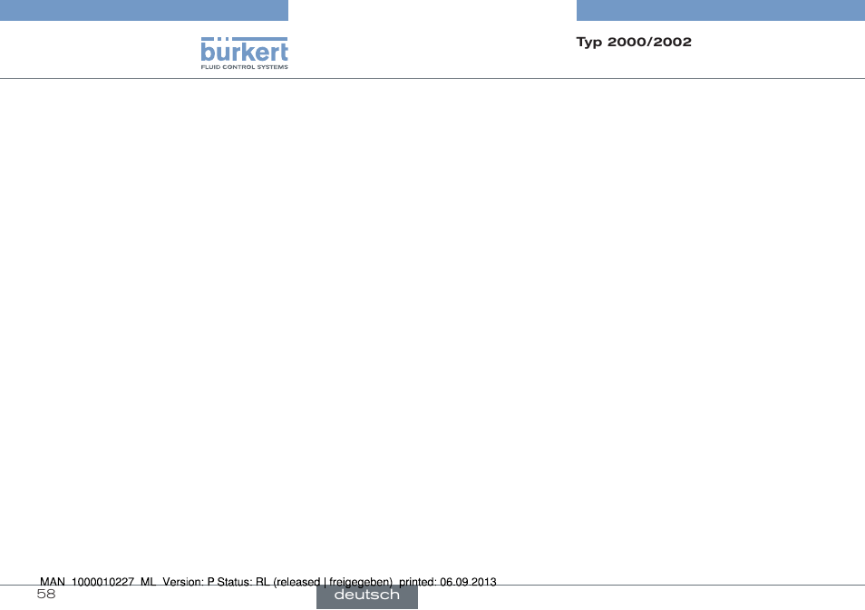 Burkert Type 2002 User Manual | Page 58 / 87