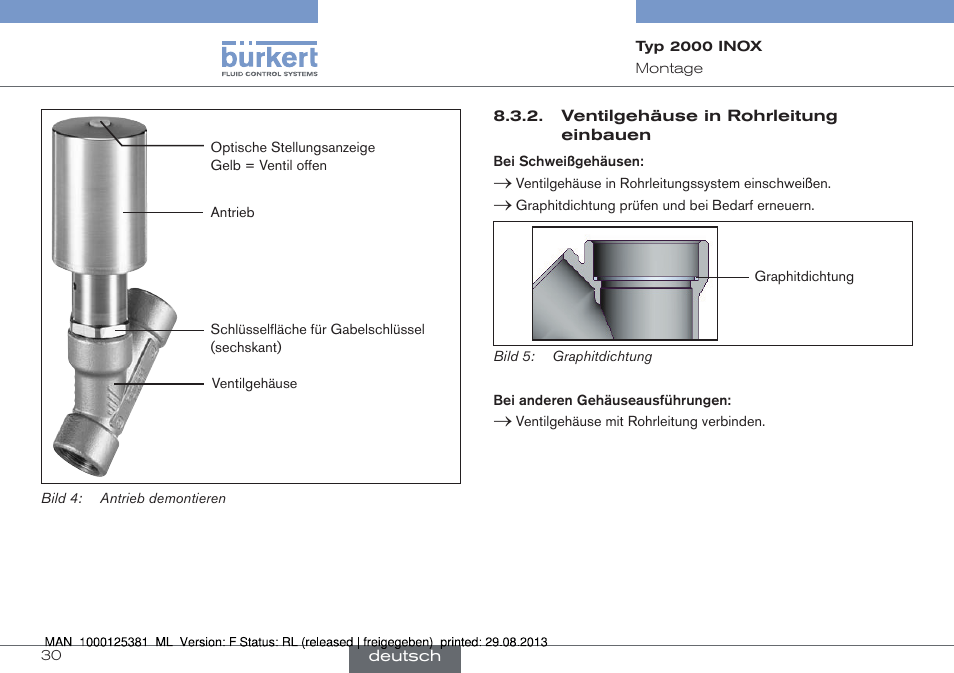 Burkert Type 2000 User Manual | Page 30 / 62