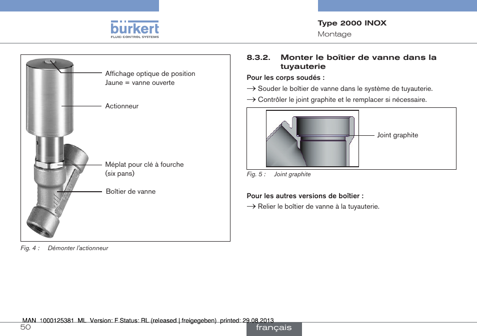 Burkert Type 2000 User Manual | Page 50 / 62