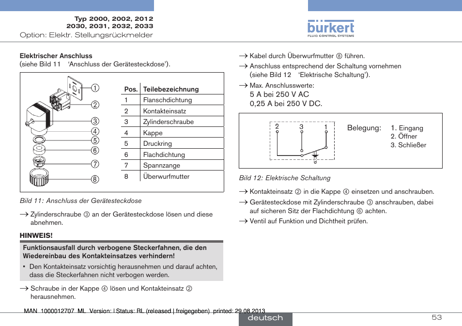 Burkert Type 2033 User Manual | Page 53 / 88