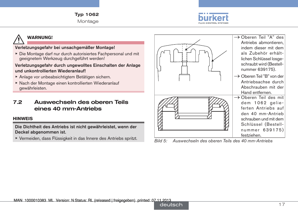 Burkert Type 1062 User Manual | Page 53 / 112