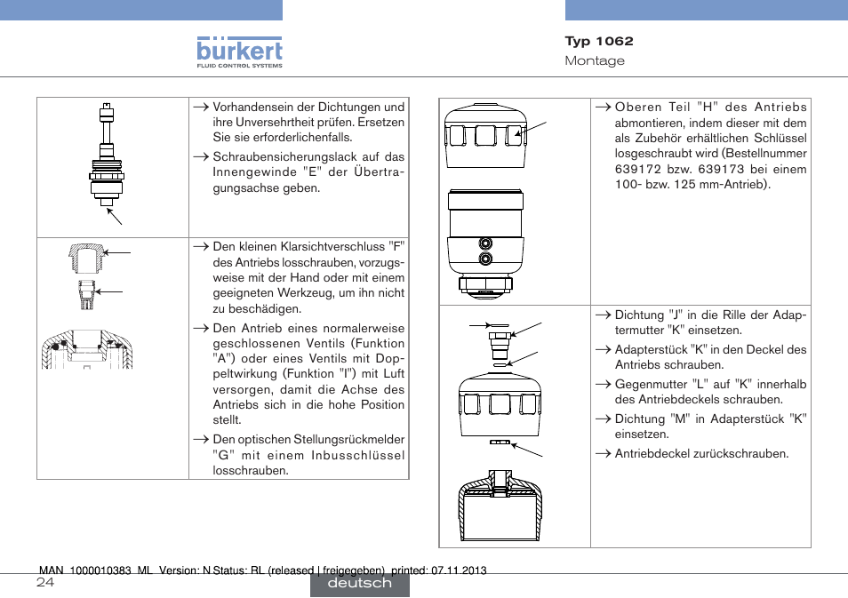 Burkert Type 1062 User Manual | Page 60 / 112