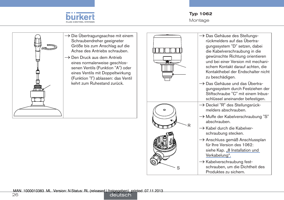 Burkert Type 1062 User Manual | Page 62 / 112