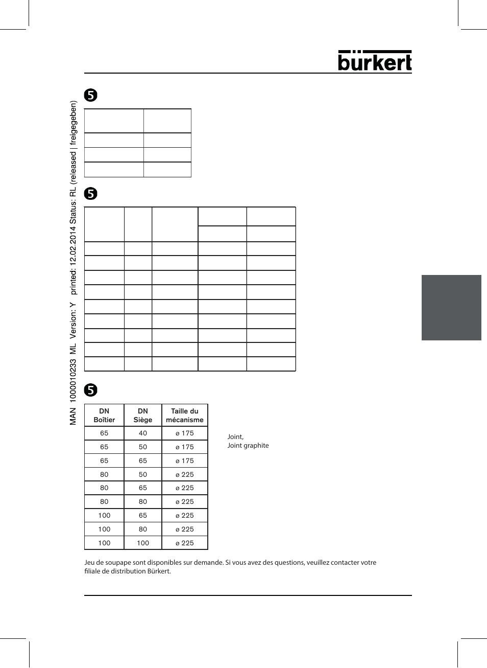 Fr an ça is | Burkert Type 2712 User Manual | Page 33 / 40