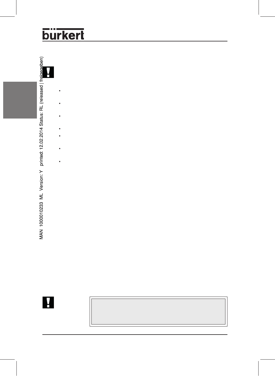 Engli sh, Warranty conditions | Burkert Type 2712 User Manual | Page 4 / 40