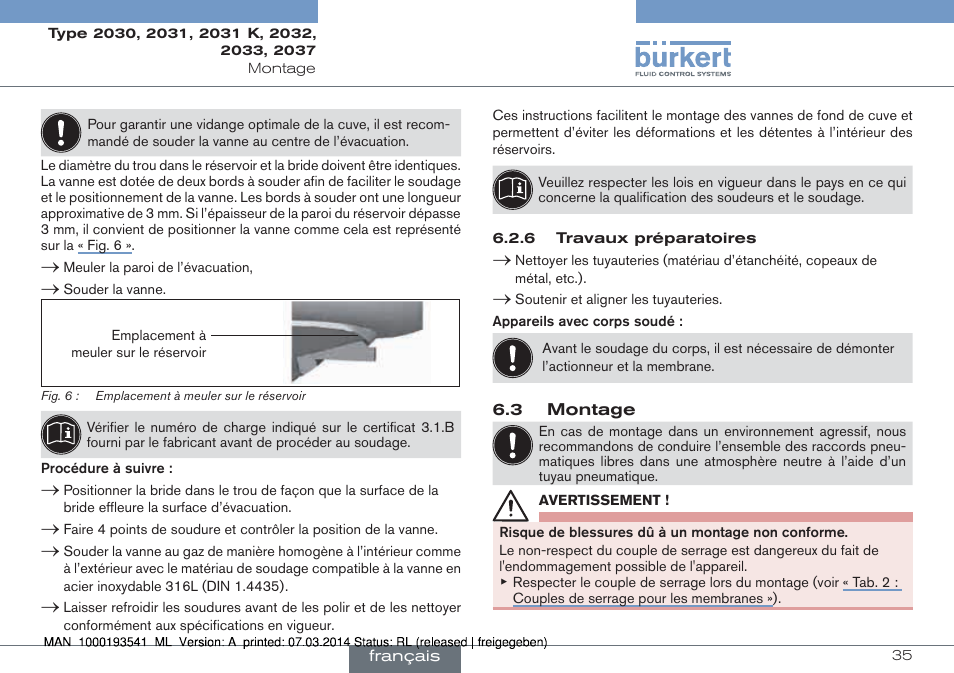 Burkert Type 2037 User Manual | Page 35 / 40