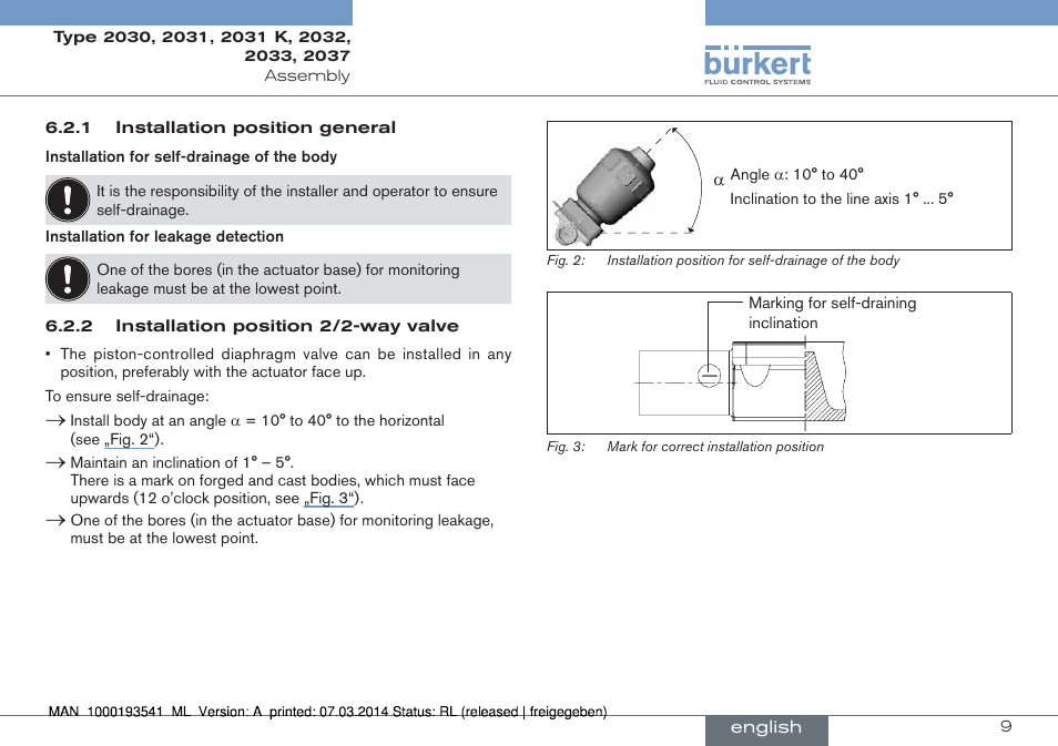 Burkert Type 2037 User Manual | Page 9 / 40