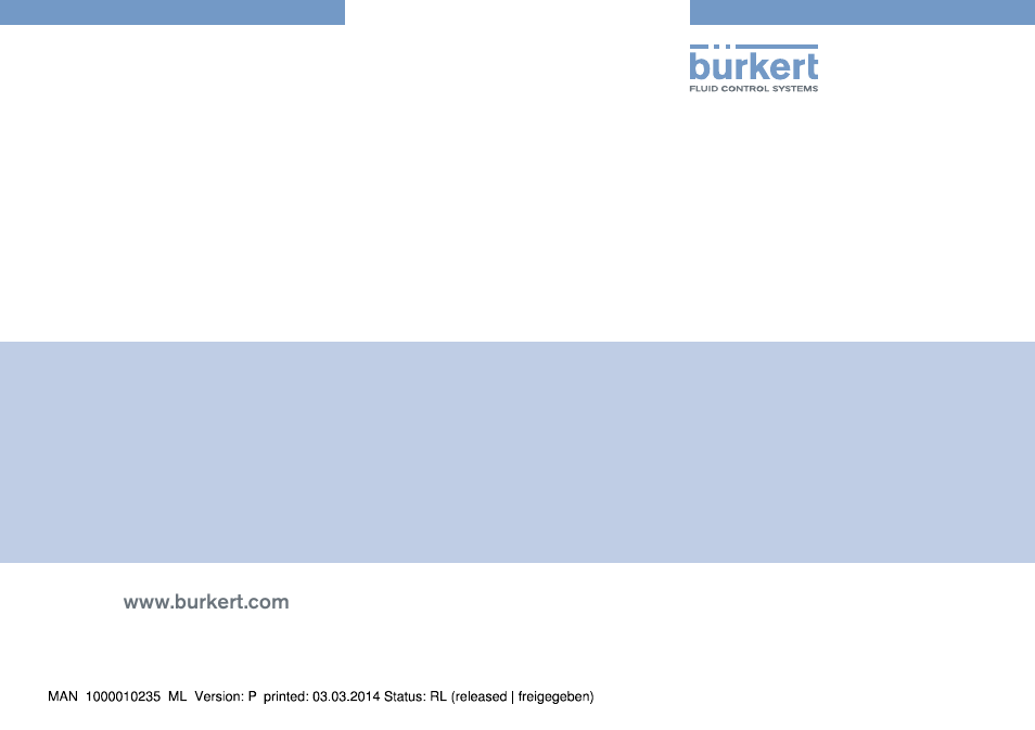 Burkert Type 2037 User Manual | Page 106 / 106