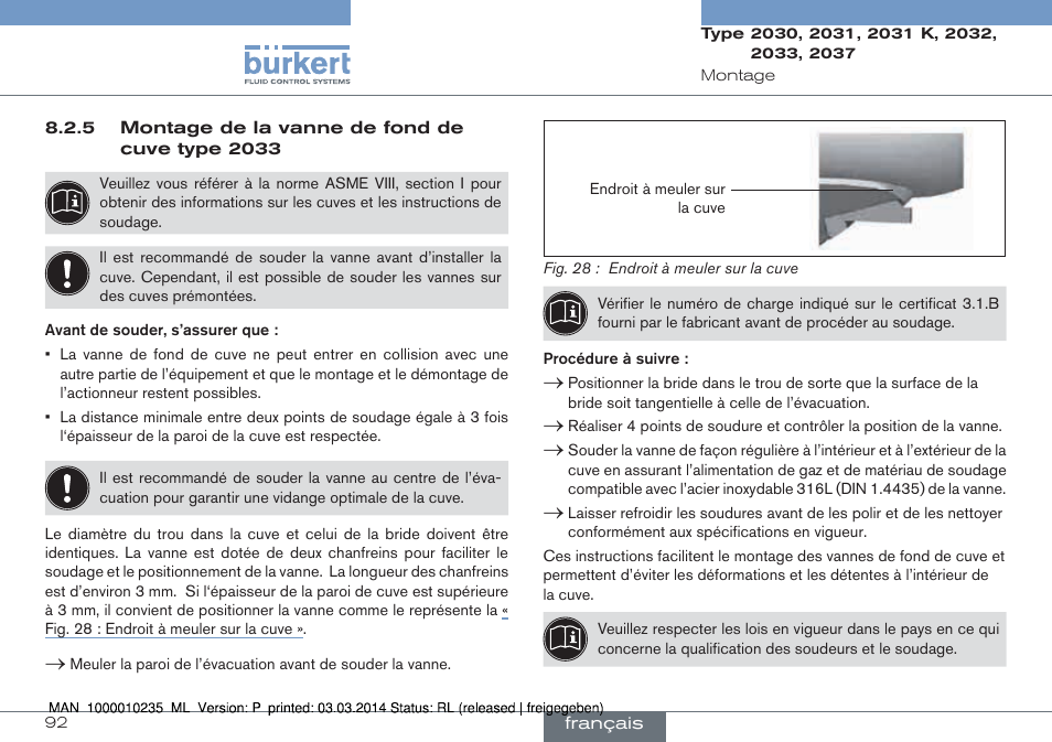 Burkert Type 2037 User Manual | Page 92 / 106