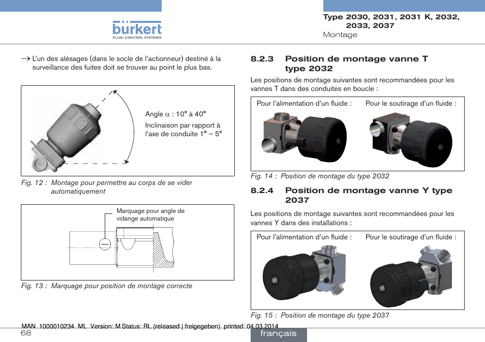 Burkert Type 2037 User Manual | Page 68 / 82