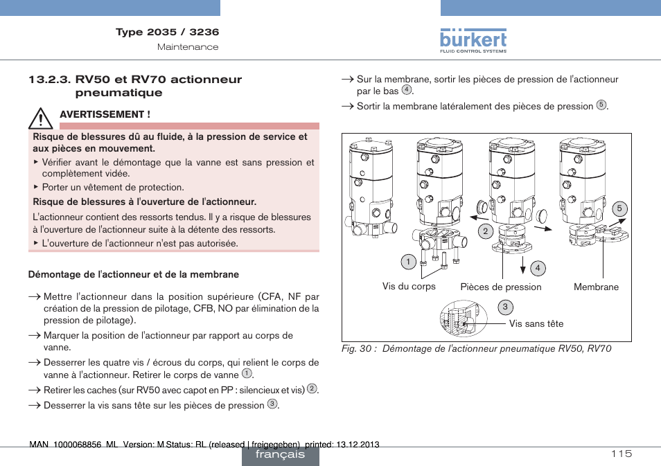 Burkert Type 3236 User Manual | Page 115 / 124