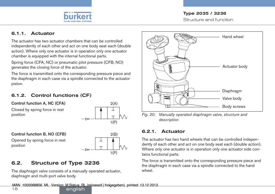 Burkert Type 3236 User Manual | Page 18 / 124
