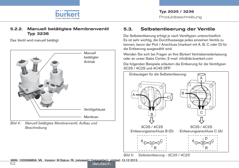 Burkert Type 3236 User Manual | Page 52 / 124