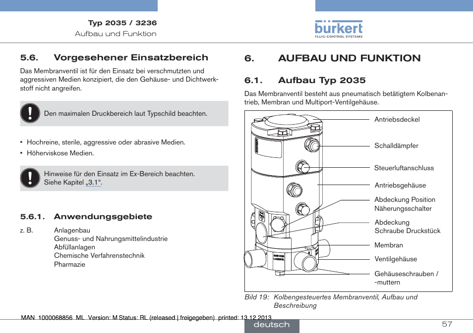 Aufbau und funktion | Burkert Type 3236 User Manual | Page 57 / 124